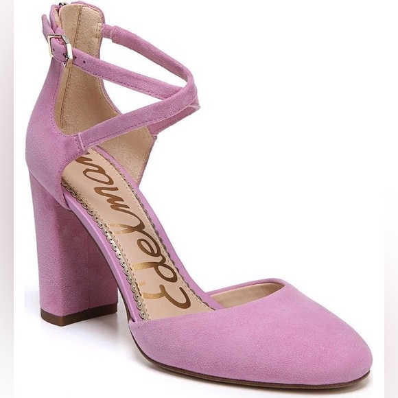 Sam Edelman Shoes - SAM EDELMAN Simmons Pink Suede Pump 8 EUC